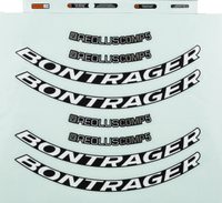 BONTRAGER Decal Aeolus Comp Anthracite/White Front/Rear