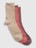 GAP 544362-02 Vysoké ponožky GapFit, 3 páry Barevná
