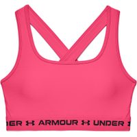 UNDER ARMOUR UA Crossback Mid Bra, Pink/black