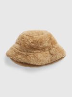 GAP 485673-01 Baby klobouk z umělé kožešiny sherpa Hnědá