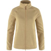 FJÄLLRÄVEN Övik Fleece Zip Sweater W, Dune Beige