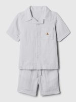GAP 427087-01 Dětské mušelínové pyžamo Šedá