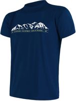 SENSOR COOLMAX TECH MOUNTAINS LIMITED pánské triko kr.rukáv deep blue