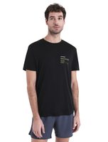 ICEBREAKER M Mer Tech Lite III SS Tee Na R Club 2.0 BLACK