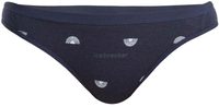 ICEBREAKER W Mer Siren Bikini Shine AOP MIDNIGHT NAVY/AOP