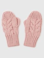 GAP 406527-00 Dětské pletené rukavice Růžová