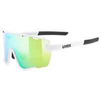 UVEX SPORTSTYLE 236 SET WHITE MAT / MIRROR GREEN (CAT. 2) + CLEAR (CAT. 0) 2024