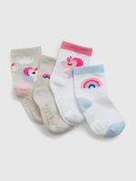 GAP 771730-00 Dětské ponožky, 4 páry Barevná