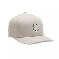 FOX Fox Head Flexfit Hat, Vintage White