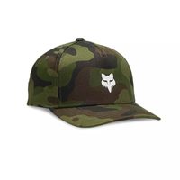 FOX Yth Fox Head Camo 110 Sb Hat, Green Camo