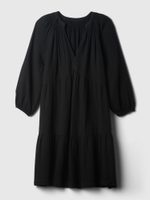 GAP 429447-03 Mušelínové mini šaty Černá