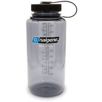 NALGENE WIDE MOUTH SUSTAIN 1000 ml, Gray, W/Black Cap, Sustain