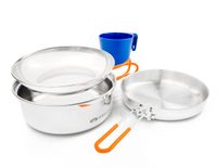 GSI OUTDOORS GLACIER STAINLESS 1 PERSON MESS KIT