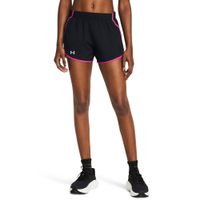 UNDER ARMOUR Fly By Short , Black / Astro Pink / Reflective