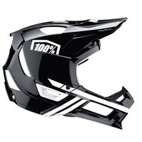100% TRAJECTA Helmet w/Fidlock Black/White