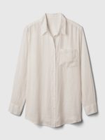GAP 875983-03 Lněná košile Bílá