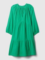 GAP 429447-01 Mušelínové mini šaty Zelená