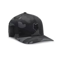 FOX Fox Head Flexfit Hat, Black Camo