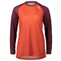 POC W's MTB Pure LS Jersey, Propylene Red/Agate Red