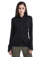 ICEBREAKER W Mer 260 Quantum IV LS Zip Ho BLACK