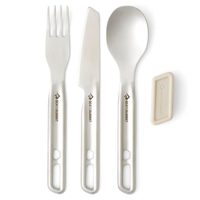 SEA TO SUMMIT Detour Stainless Steel Cutlery Set - [1P] [3 Piece], Grey