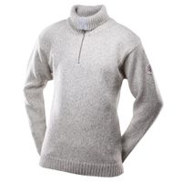 DEVOLD Nansen sweater zip neck grey melange