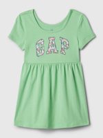 GAP 868450-01 Dětské šaty s logem Zelená