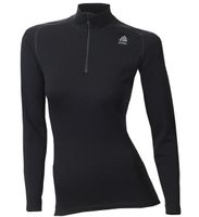 ACLIMA WarmWool Mock Neck shirt, Jet Black Woman