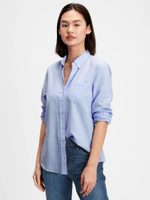 GAP 269247-00 Košile boyfriend oxford Modrá