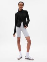 GAP 745053-01 Bunda GapFit na zip Černá