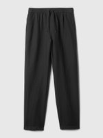 GAP 870590-02 Lněné kalhoty Černá