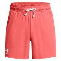 UNDER ARMOUR Rival Terry 6in Short, Coho / Onyx White