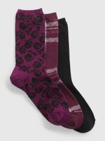 GAP 460365-01 Vysoké ponožky, 3 páry Vínová