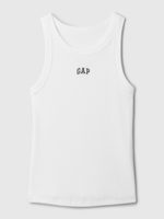 GAP 413149-02 Tílkový top s mini logem Bílá