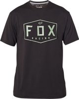 FOX Crest Ss Tech Tee, Black/Green