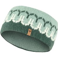 FJÄLLRÄVEN Övik Path Knit Headband, Deep Patina-Misty Green