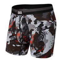 SAXX SPORT MESH BOXER BRIEF FLY, graphite digi quake camo