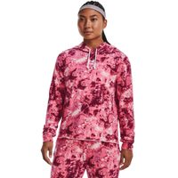 UNDER ARMOUR Rival Terry Print Hoodie, Pink
