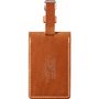 Leather Luggage Tag Leather Cognac