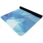 Yoga mat přírodní guma, vzor K, 1 mm - modrá krystal