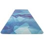Yoga mat přírodní guma, vzor K, 4 mm - modrá krystal