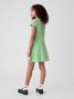 404809-01 Dětské šaty s logem Zelená