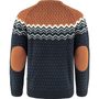 Övik Knit Sweater M, Dark Navy-Terracotta Brown