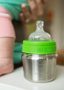 Baby Bottle w/Slow Flow Nipple - brushed stainless 148 ml