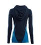 WarmWool Hoodsweater Woman, Navy Blazer / Azure Blue / Blue Sapphire
