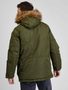 409536-01 Zimní bunda s kapucí Zelená