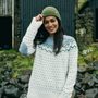 Övik Knit Sweater W Misty Green-Deep Patina