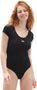 FLYING V CAP SLV BODY SUIT, black