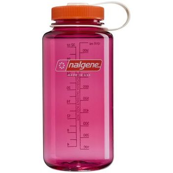 NALGENE Wide-Mouth 1000 ml Fuchsia Purple w/Flame