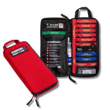 SURVIVAL First Aid Kit Slimline (CZ) red
